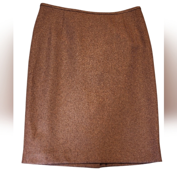 EUC Le Suit Skirt and Blazer Suit Set, Burnt Orange Le Suit Petite Skirt Set, 2P - Picture 6 of 11